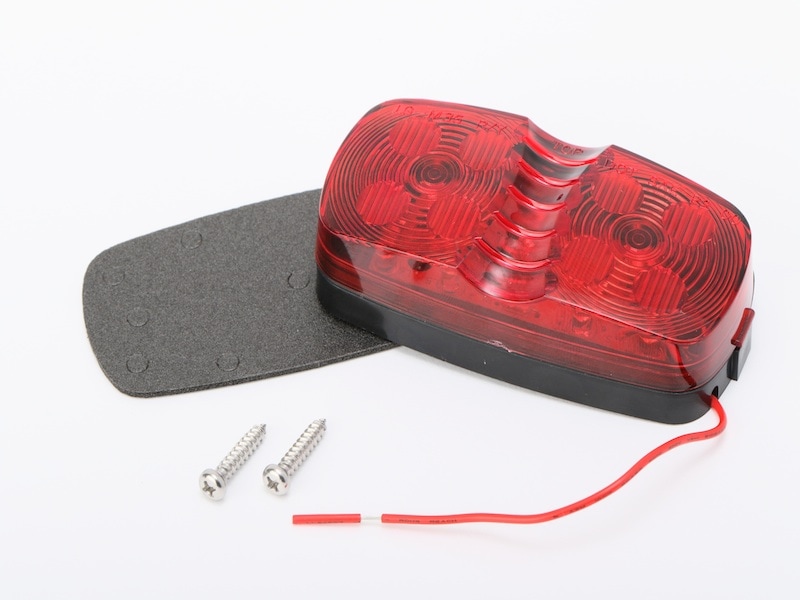 LEDマーカーランプ レッド12Ｖ（12LED)　【在庫限り】