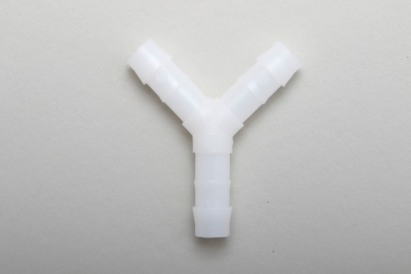ホース配管部品 Yコネクター10ミリ プラスティク白