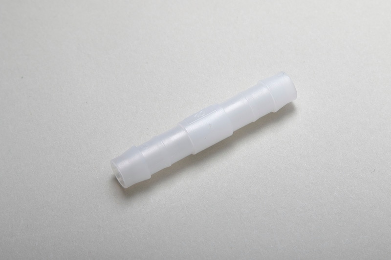 ホース配管部品 直コネクター10ミリ プラスティク白