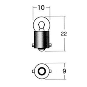 ���ڥ��Х�� BA9S 12V5W