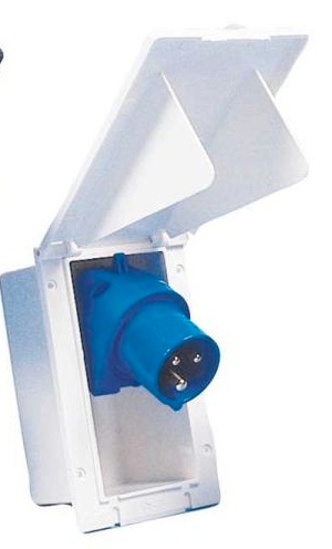 820103】外部電源インプット ソケット 白