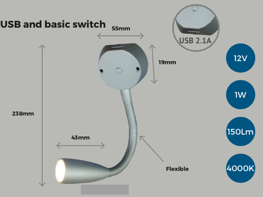 ڡ211133ۥե쥭֥LEDݥåȥ饤 with USB warm white