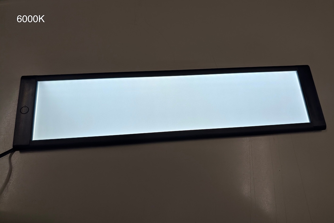 LEDフラットパネルライト 12V 3000k・6000K 300mm  シルバー　調光機能・メモリー付き