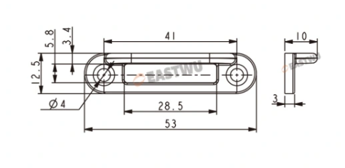 L���ץ졼�� 53☓12.5mm
