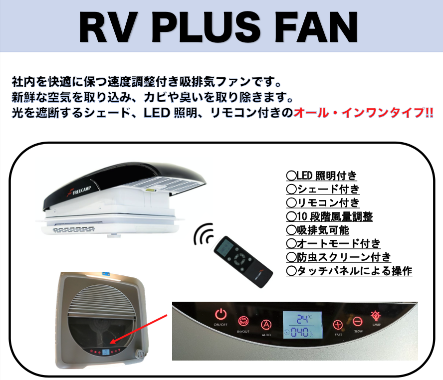 �ڡ�034124�� RV PLUS FAN �ʥ�������,LED,��⥳���դ���