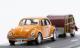 1/43スケールミニカー VWビートル ＋ トレーラー