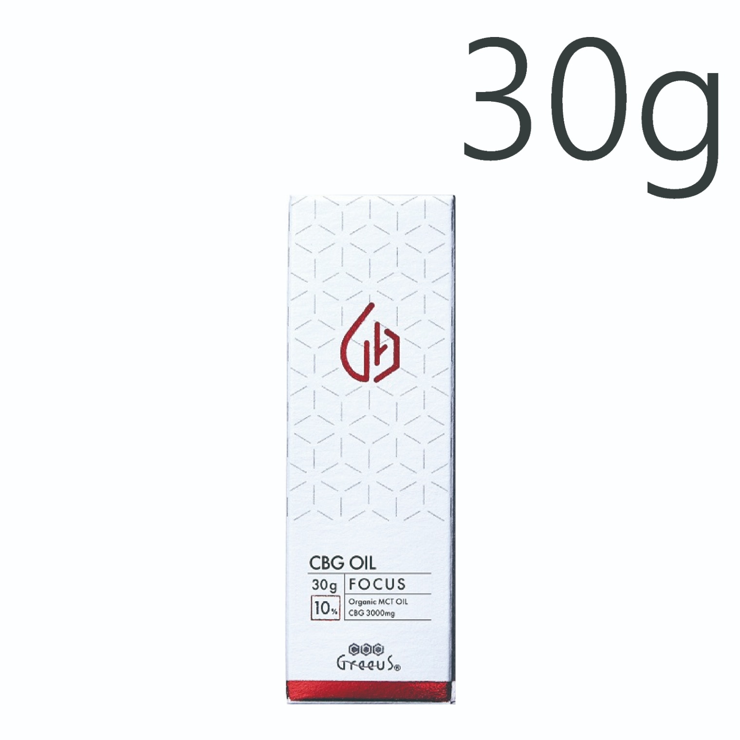 Greeus CBG Oil FOCUS 30g 10% / グリース CBG オイル フォーカス CBG3000mg