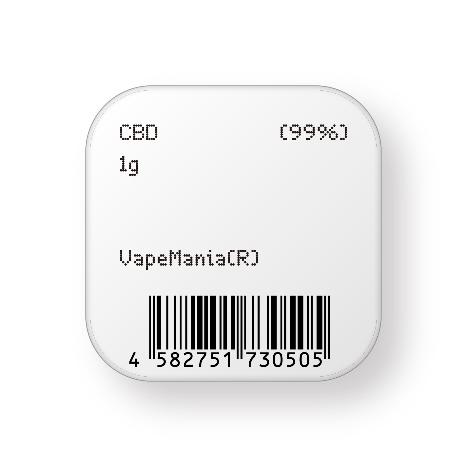 VapeMania オリジナル CBD パウダー 1g 99% アイソレート原料 