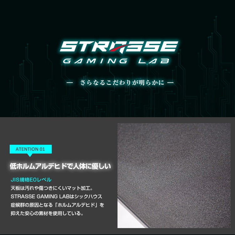 STRASSE GAMING LAB �����ߥ󥰥ǥ��� ���߼� ��120cm 