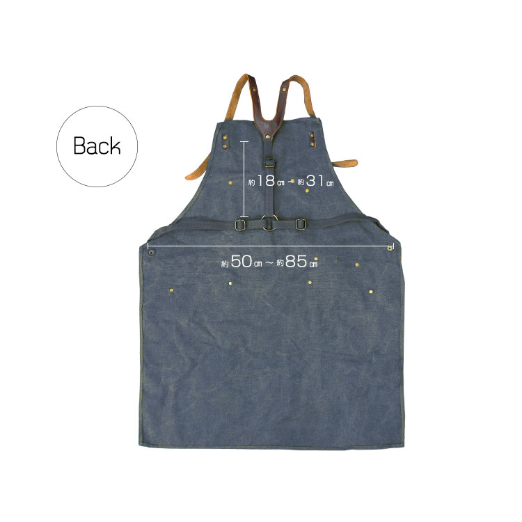 ワークエプロン オイル加工 帆布 本革 | 雑貨 | costick公式｜株式会社