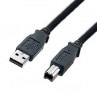 [未使用品]USB2.0ケーブル Aタイプ(オス)-Bタイプ(オス) 1.8m ブラック 黒[ゆうパケット発送、送料無料、代引不可]|オフィス用品|PC・周辺機器