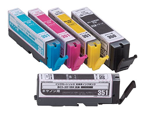 Color Creation キャノン BCI-350351互換 インクカートリッジ 5