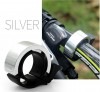 BICYCLE BELL ハンドルベル 《シルバー》 アラーム 大音量 バイク ハンドルバー ホーン[定形外郵便、送料無料、代引不可]|その他