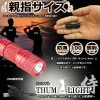 超小型 USB充電式 ミニ LEDライト 《レッド》 100ルーメン 懐中電灯 サムライト CREE[定形外郵便、送料無料、代引不可]|モバイル・携帯電話|その他