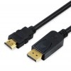 DisplayPort to HDMIケーブル 《ブラック》 DisplayPortオス-HDMIオス ディスプレイポート[ゆうパケット発送、送料無料、代引不可]|オフィス用品|PC・周辺機器