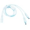 2分岐 DC電源ケーブル メス-オス2 DC5.5/2.1mm 12V5A DC電源マルチ出力 LEDライトバー[定形外郵便、送料無料、代引不可]|受発注商品