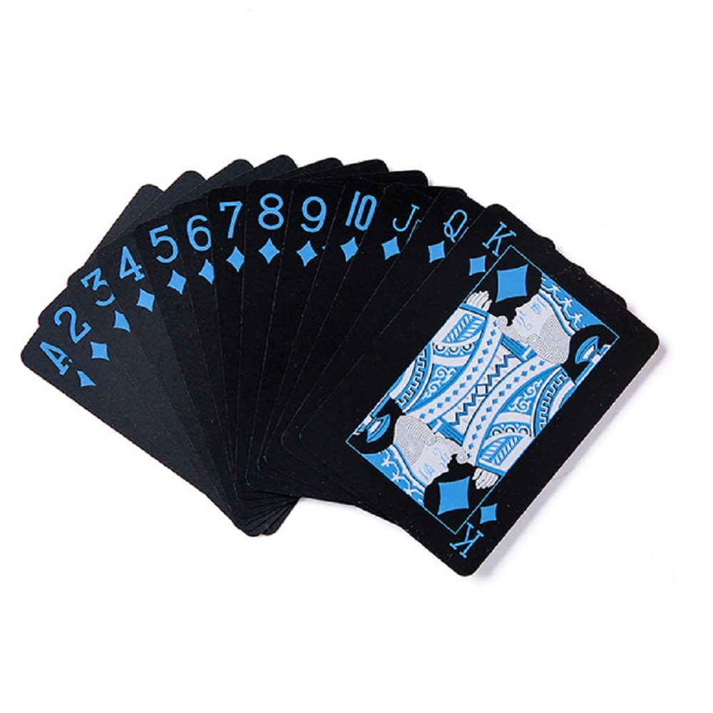 ネガカラートランプ 防水 黒トランプ ブラックトランプ カッコいい