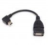 miniUSB ホストケーブル OTGケーブル 90度 L型 miniUSB(オス)-USB-A(メス) 変換 アダプタ[定形外郵便、送料無料、代引不可]|受発注商品