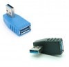 USB3.0 方向変換アダプター 《左向き》 Aメス-Aオス 90度[定形外郵便、送料無料、代引不可]|オフィス用品|PC・周辺機器