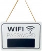 Wi-Fiパスワード 掛け看板 ボード Wifi看板 ワイファイ サインプレート カフェ 店看板 木製 [ゆうパケット発送、送料無料、代引不可]|受発注商品