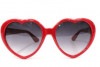 面白サングラス UVカット ハートサングラス 《レッド》[定形外郵便、送料無料、代引不可]|受発注商品