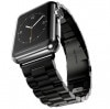 アップルウォッチ専用 ステンレスバンド 《38mm》 《ブラック》[ゆうパケット発送、送料無料、代引不可]|受発注商品