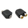 3.5mmメス-2RCAメス 変換アダプタ 3.5mmステレオミニプラグ(メス) - 2RCA(メス)[定形外郵便、送料無料、代引不可]|その他|AV機器・カメラ