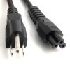 [未使用品]ACコード 3pinメガネケーブル アース棒3pin 1.9m 125V[ゆうパケット発送、送料無料、代引不可]|オフィス用品|PC・周辺機器