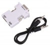 HDMI to VGA 変換アダプター 《ホワイト》 ビデオアダプタ音声出力 3.5mmケーブル付き [定形外郵便、送料無料、代引不可]|オフィス用品|PC・周辺機器