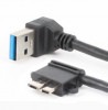 USB3.0(A)オス 上向き - USB3.0 microB オス 変換ケーブル 《27cm》 データ&充電ケーブル VAPS-USBU[定形外郵便、送料無料、代引不可]|オフィス用品|PC・周辺機