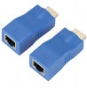 HDMIエクステンダー HDMI LAN 変換 RJ45 アダプタ 30Mまで 延長 4K 1080P [定形外郵便、送料無料、代引不可]|ネットワーク機器|PC・周辺機器