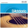 D'Addario ダダリオ アコースティックギター弦 フォスファーブロンズ Light .012-.053 EJ16[定形外郵便、送料無料、代引不可]|受発注商品