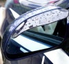 車用 サイドミラーバイザー 2個セット 《ブラック》 雨 雪 保護[定形外郵便、送料無料、代引不可]|受発注商品