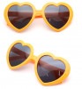 面白サングラス UVカット ハートサングラス 《オレンジ》[定形外郵便、送料無料、代引不可]|受発注商品