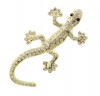 ラインストーン ヤモリステッカー 《ゴールド》 車 3D 立体 キラキラ シール デカール エンブレム ヤモリ トカゲ[定形外郵便、送料無料、代引不可]|受発注商品