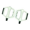 自転車ペダル 《ホワイト》 2個セット 軽量 アルミ合金 フラットペダル MTB マウンテンバイク[ゆうパケット発送、送料無料、代引不可]|受発注商品