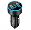 USB2ポート カーチャージャー 《ブラック》 シガーソケット スマホ 合計3.1A 急速充電 車載 12V 24V[定形外郵便、送料無料、代引不可]|受発注商品