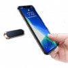 マグネット式 スマホホルダー 《ゴールド》 強力 磁石 シンプル 車用 車載 スマートフォンスタンド [ゆうパケット発送、送料無料、代引不可]|受発注商品