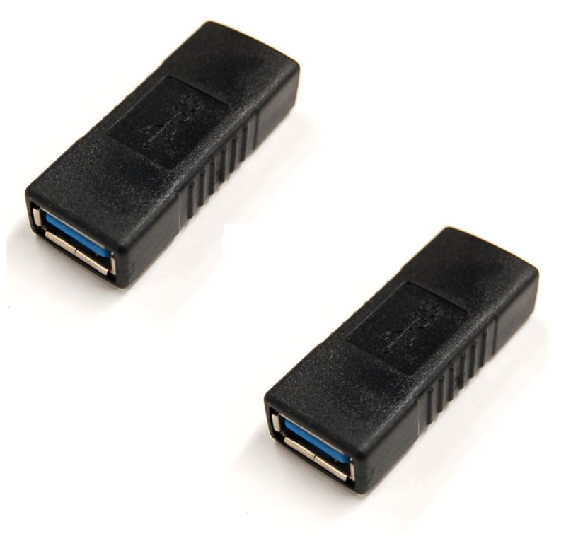USB3.0 �Ѵ������ץ��� 2�ĥ��åȡԥ֥�å��� USB3.0 A(�᥹)-USB3.0 A(�᥹) ��Ĺ �����ץ���[�����͹�ء�����̵��������Բ�]