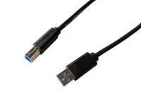 [未使用品]USBケーブル3.0 A-B 《ブラック》 《174cm》 タイプA to タイプB[定形外郵便、送料無料、代引不可]|受発注商品