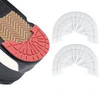 ヒールプロテクター 左右セット 《ホワイト》 26.5-27cm(43-44) ソール ヒールガード 靴底 かかと 補修 保護 補強[定形外郵便、送料無料、代引不可]|受発注商品