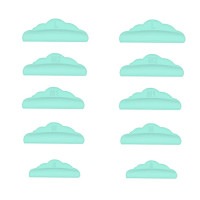 まつ毛パーマ ロッド パーマロット 5ペア 10枚入り 《グリーン》 まつ毛リフト シリコンパッド まつ毛カール パット[定形外郵便、送料無料、代引不可]|受発注商品