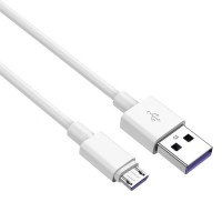 5A急速充電 microUSB 充電ケーブル 1m ホワイト micro USB マイクロUSB Android アンドロイド[定形外郵便、送料無料、代引不可]|受発注商品