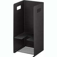 山崎実業(Yamazaki) 収納付きラバーカップスタンド ブラック タワー トイレ つまり取りケース 5237[送料無料(一部地域を除く)]|受発注商品