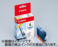 [互換インク]Canon インクカートリッジ BCI-6PC 互換インク フォトシアン[定形外郵便、送料無料、代引不可]|受発注商品