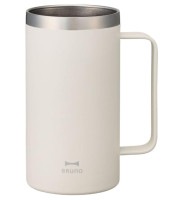 BRUNO 取っ手つき ステンレス タンブラー アイボリー BHK295-IV[送料無料(一部地域を除く)]|受発注商品