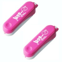 ミカン 皮むき ムッキーちゃん ピンク 2個セット みかん 皮むき器 カッター[定形外郵便、送料無料、代引不可]|受発注商品