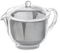 曙産業 クリアティーポット Lサイズ ステンレスメッシュ 480ml トライタン樹脂 日本製 TW-3722[送料無料(一部地域を除く)]|受発注商品