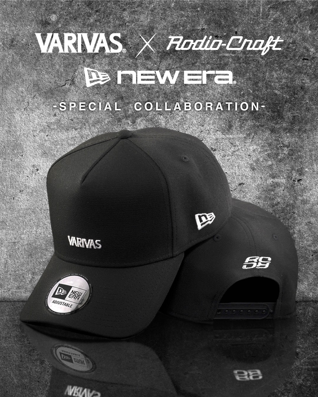 【新品未使用】完売品 VARIVAS×NEW ERA 超希少キャップ 入手困難 VARIVAS×Rodio Craft×NEW ERA 9FORTY A-Frame ＜VARIVASロゴ｜VAEC-18