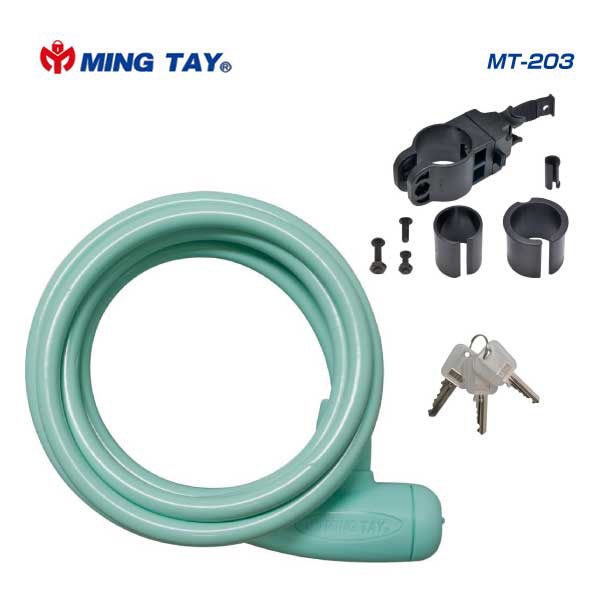 即納)MING TAY ミンタイ LOCK ロック MT-203 ワイヤーロック Ф8×1800mm